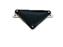 Angel Çanta Aksesuar 3.5x2 Cm Üçgen Metal Plaka Etiket Süs Gümüş Metalli - Angel Çanta Aksesuar