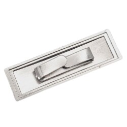 Angel Çanta Aksesuar 4.8x1.4 cm Metal Etiket Plaka Süs Gümüş Renk 1 Adet - 4