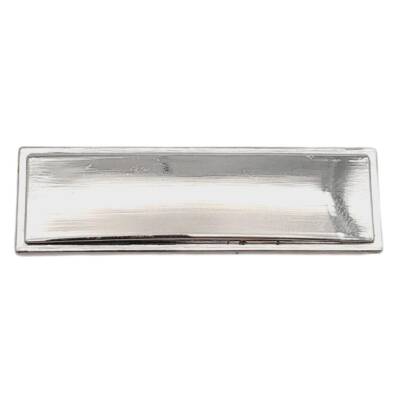 Angel Çanta Aksesuar 4.8x1.4 cm Metal Etiket Plaka Süs Gümüş Renk 1 Adet - 3