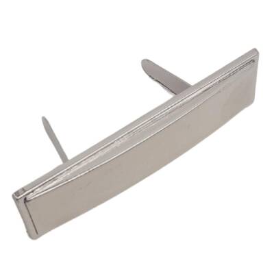 Angel Çanta Aksesuar 4.8x1.4 cm Metal Etiket Plaka Süs Gümüş Renk 1 Adet - 1