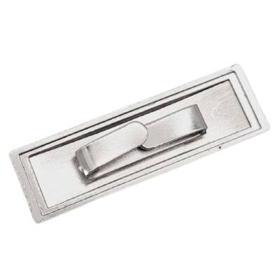 Angel Çanta Aksesuar 4.8x1.4 cm Metal Etiket Plaka Süs Gümüş Renk 1 Adet - 4