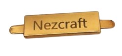 Angel Çanta Aksesuar 4x1 Cm Metal Plaka Etiket 5 Adet (İstenilen İsim Yazılır) - 5