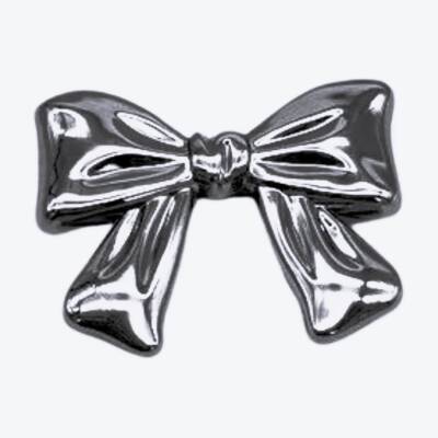 Angel Çanta Aksesuar 6x5 cm Kurdele Model Plaka Süs Gümüş Renk - 1