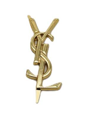 Angel Çanta Aksesuar 7X3 Cm Gold YSL Metal Plaka Etiket Süs - 1