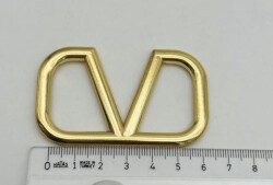 Angel Çanta Aksesuar 7x4 Cm V Model Çanta Plakası - Angel Çanta Aksesuar