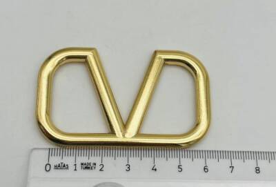 Angel Çanta Aksesuar 7x4 Cm V Model Çanta Plakası - 1