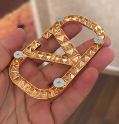 Angel Çanta Aksesuar 9x5 Cm V Model Çanta Plakası - 2