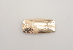 Angel Çanta Aksesuar Etamin Desen Light Gold Plaka Süs - 2