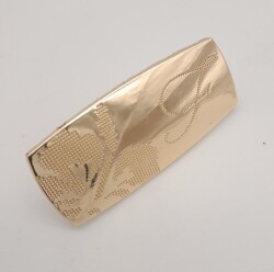 Angel Çanta Aksesuar Etamin Desen Light Gold Plaka Süs - Angel Çanta Aksesuar