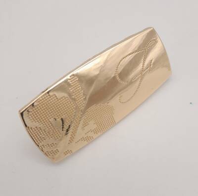 Angel Çanta Aksesuar Etamin Desen Light Gold Plaka Süs - 1