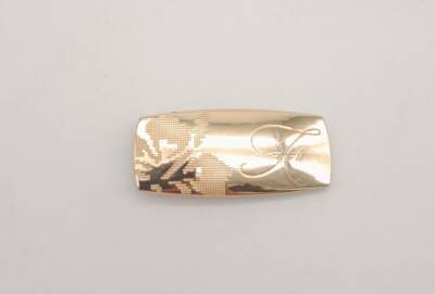 Angel Çanta Aksesuar Etamin Desen Light Gold Plaka Süs - 2