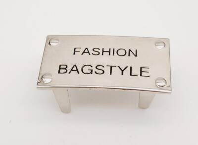 Angel Çanta Aksesuar Fashion Bagstyle Yazılı Plaka Süs Gümüş Renk - 1