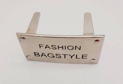 Angel Çanta Aksesuar Fashion Bagstyle Yazılı Plaka Süs Gümüş Renk - 2