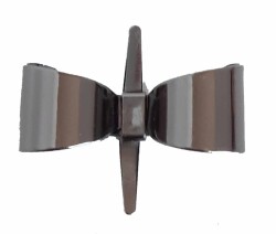 Angel Çanta Aksesuar Füme Fiyonk Plaka Süs - Angel Çanta Aksesuar