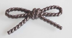 Angel Çanta Aksesuar Füme İnce Fiyonk Plaka Süs - Angel Çanta Aksesuar