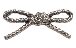 Angel Çanta Aksesuar Gümüş Fiyonk Plaka Süs - Angel Çanta Aksesuar