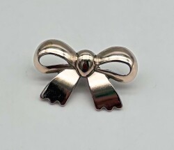 Angel Çanta Aksesuar Gümüş Renk 3.5 cm Kurdele Model Plaka Süs - Angel Çanta Aksesuar