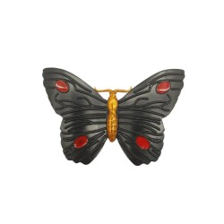 Angel Çanta Aksesuar Kelebek Model Siyah Renk Plaka Süs - Angel Çanta Aksesuar