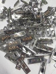 Angel Çanta Aksesuar Kişiye Özel Metal Etiket Plaka Süs 50 Adet - Angel Çanta Aksesuar