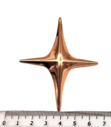 Angel Çanta Aksesuar Kuzey Yıldızı Model Plaka Süs Light Gold Renk - Angel Çanta Aksesuar