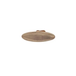 Angel Çanta Aksesuar Light Gold 3 cm Oval Plaka Süs 1 Adet - 2