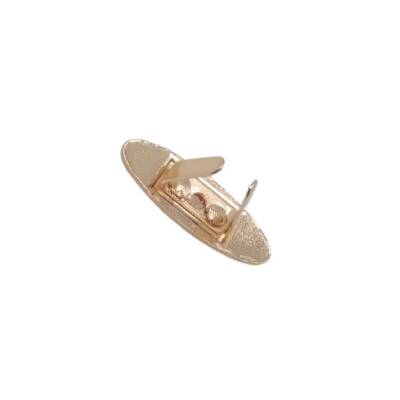 Angel Çanta Aksesuar Light Gold 3 cm Oval Plaka Süs 1 Adet - 6