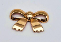 Angel Çanta Aksesuar Light Gold Renk 3.5 cm Kurdele Model Plaka Süs - Angel Çanta Aksesuar