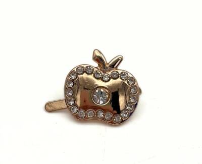 Angel Çanta Aksesuar Light Renk 1.5 Cm Elma Model Plaka Süs - 1