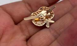 Angel Çanta Aksesuar Light Renk 1.5 Cm Elma Model Plaka Süs - 2