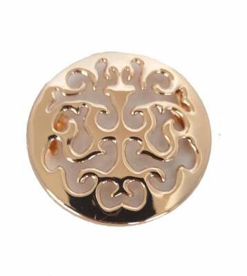 Angel Çanta Aksesuar Yuvarlak Desenli Plaka Süs Küçük Boy 4.5 Cm - 1