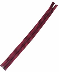 Angel Çanta Aksesuar Koyu Bordo Renk 40 Cm Plastik Diş Fermuar Fd8 - Angel Çanta Aksesuar