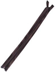 Angel Çanta Aksesuar Koyu Kahve 40 Cm Plastik Diş Fermuar Fd3 - Angel Çanta Aksesuar