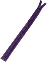 Angel Çanta Aksesuar Mor Renk 40 Cm Plastik Diş Fermuar Fd2 - Angel Çanta Aksesuar