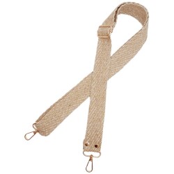 Angel Çanta Aksesuar 120x3 cm Jüt Kolon Çanta Sapı Gold Simli Light Gold Metalli - 3