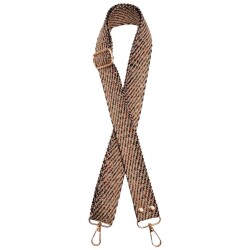 Angel Çanta Aksesuar 120x3 cm Jüt Kolon Çanta Sapı Renkli Simli Light Gold Metalli - Angel Çanta Aksesuar