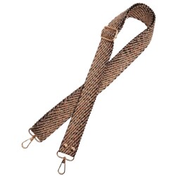 Angel Çanta Aksesuar 120x3 cm Jüt Kolon Çanta Sapı Renkli Simli Light Gold Metalli - 3