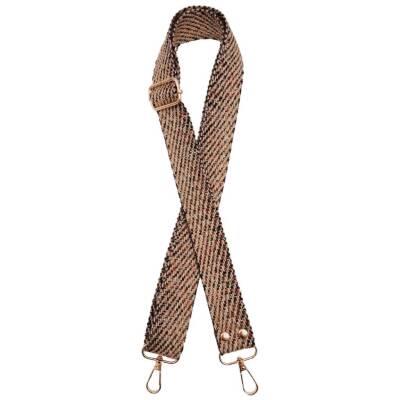 Angel Çanta Aksesuar 120x3 cm Jüt Kolon Çanta Sapı Renkli Simli Light Gold Metalli - 1