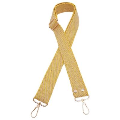 Angel Çanta Aksesuar 120x3 cm Jüt Kolon Çanta Sapı Sarı Renk Light Gold Metalli - 2