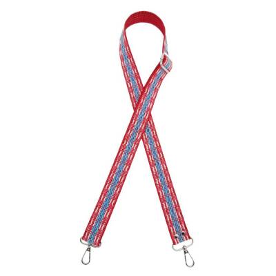 Angel Çanta Aksesuar 120x3 cm Polyester Kolon Çanta Sapı Fuşya Mavi Gümüş Metalli - 2