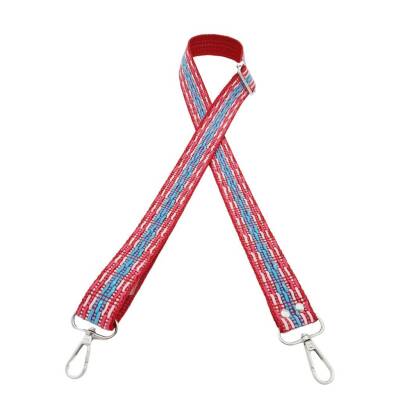 Angel Çanta Aksesuar 120x3 cm Polyester Kolon Çanta Sapı Fuşya Mavi Gümüş Metalli - 1