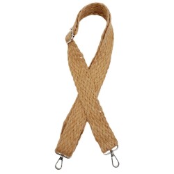 Angel Çanta Aksesuar 120x4 cm Jüt Kolon Çanta Sapı Gümüş Metalli - Angel Çanta Aksesuar