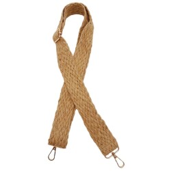 Angel Çanta Aksesuar 120x4 cm Jüt Kolon Çanta Sapı Light Gold Metalli - Angel Çanta Aksesuar