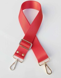 Angel Çanta Aksesuar 120X4 Cm Polyester Kolon Çanta Sapı Nar Çiçeği Gold Metal - Angel Çanta Aksesuar