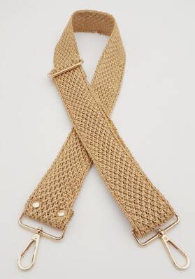 Angel Çanta Aksesuar 120x5 cm Hasır Model Kolon Çanta Sapı Light Gold Metalli - 2