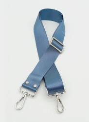 Angel Çanta Aksesuar Polyester Kolon 120X4 Cm Bebe Mavi Gümüş Metalli - Angel Çanta Aksesuar