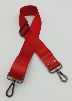 Angel Çanta Aksesuar Polyester Kolon 120X4 Cm Kırmızı Füme Metalli - 1