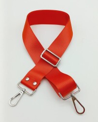 Angel Çanta Aksesuar Polyester Kolon 120X4 Cm Nar Çiçeği Gümüş Metalli - Angel Çanta Aksesuar