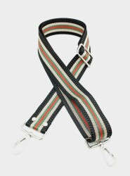 Angel Çanta Aksesuar Polyester Kolon 120X4 Cm No:6 Gümüş Metalli - Angel Çanta Aksesuar