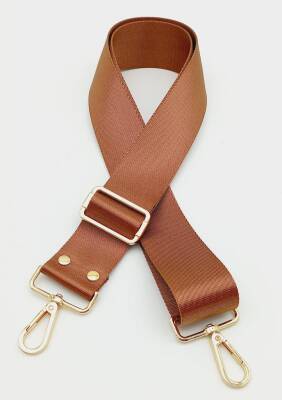 Angel Çanta Aksesuar Polyester Kolon 120X4 Cm Taba Light Gold Metalli - 1