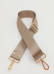 Angel Çanta Aksesuar Polyester Kolon 120X4 Cm Vizon Light Gold Metalli - Angel Çanta Aksesuar